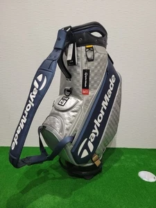 TaylorMade 2024 Players Staff Caddy Bag JE863 Silver Navy Pro Tour Japan New F/S - Picture 1 of 8