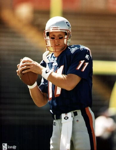 FOTOGRAFÍA A COLOR DREW BLEDSOE b "PATRIOTAS" CON LICENCIA 8 X 10 Foto 1 de 1