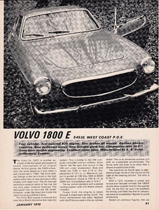 Volvo 1800E Sportwagen '70, ausführlicher Straßentestbericht aus American Car Magazine - Bild 1 von 1