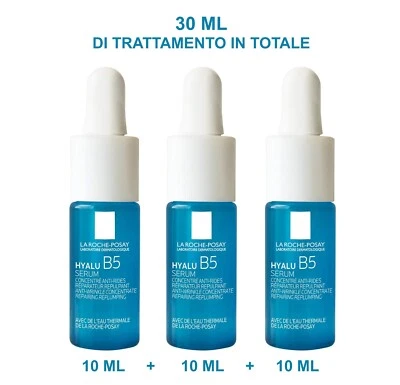 La Roche-Posay HyaluB5 Siero antirughe Concentrato 30ml (3 flaconi Travel 10 ml) - Immagine 1 di 4