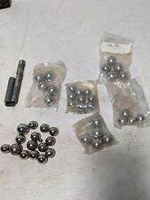 Lot of 44 assorted ball bearings and 14 small cylindrical magnets as pictured