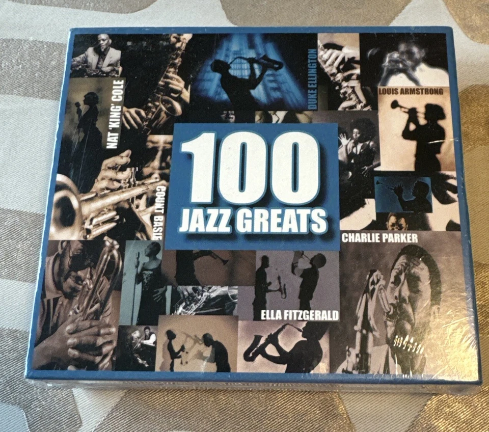 100 Jazz Greats 4 CD Set Time Music Tfr009 Fitzgerald Cole Armstrong NOS