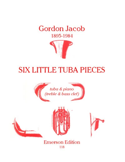 Six Little Tuba Pieces (treble/bass clef) tuba and piano Gordon J - Image 1 of 1