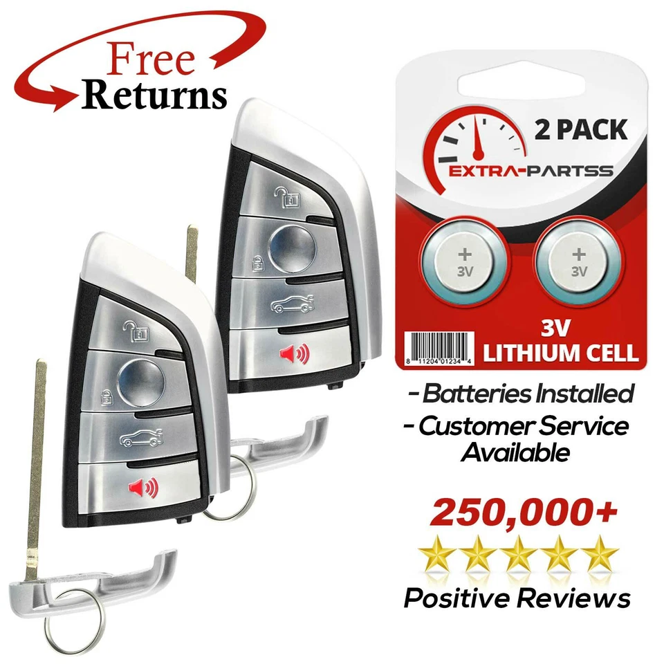 2 Remote Key Fob for 2014 2015 2016 2017 2018 BMW X5 X6 (NBGIDGNG1) Foto 1 de 1