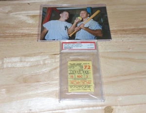 Sept 18 1964 New York Yankees vs A's Ticket Stub PSA Mantle 2 Hits, Ford Win - Picture 1 of 5