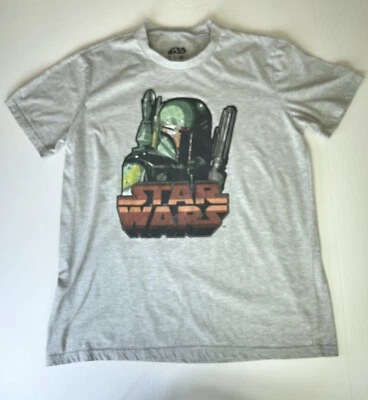 Camiseta Star Wars Boba Fett Bounty Hunter XL Gris Verde Naranja Foto 1 de 4