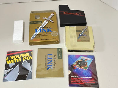 Zelda II: The Adventure of Link Gold (Nintendo Nes) Authentic Complete - Image 1 of 4