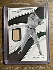 2023 Panini Immaculate "Shoeless" Joe Jackson Game Used Bat Relic /5 🔥🔥🔥