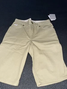 VANS Off The Wall Walter 2 Boys Size 8 Shorts Dark Tan New With Tags - Picture 1 of 5