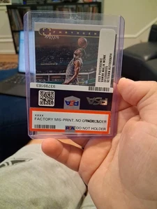 1/1 Malik Monk Autograph 22-23 Panini Factory Misprint PSA Reject KINGS - Picture 1 of 4
