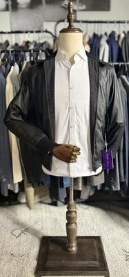 Chaqueta reversible de cuero de cordero Ralph Lauren etiqueta púrpura (RLPL) NUEVA CON ETIQUETAS talla S Foto 1 de 4