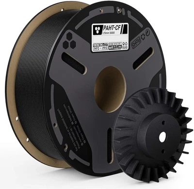 Нить накаливания ELEGOO из углеродного волокна PAHT 1,75 мм черная 1 кг, нейлон CF высокая температура 3D-печать - Изображение 1 из 4