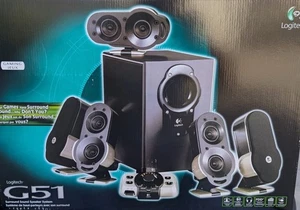 Logitech G51 Computer Surround Speaker System with Subwoofer Unused - Picture 1 of 5