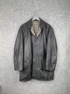 Aquascutum Vintage Men’s Leather Jacket Size 48 Made In England VGC - Picture 1 of 13