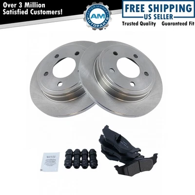 Керамическая тормозная колодка и комплект ротора задний LR RR для Dodge Chrysler Eagle новый - Изображение 1 из 4