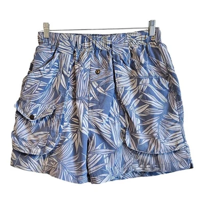 Pantalones Cortos de Natación TOMMY BAHAMA Para Hombre M/L Tropical Azul Gris Malla Interior 30 x 4 Foto 1 de 4