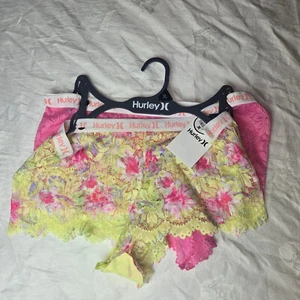 Hurley Seamless Panties Size XL Underwear 2 Pack NWT Lace Floral - Picture 1 of 3