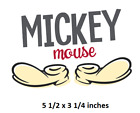 Vintage Mickey Mouse Shoes Logo Decal Disney Peel & Stick Art Wall Sticker Decor