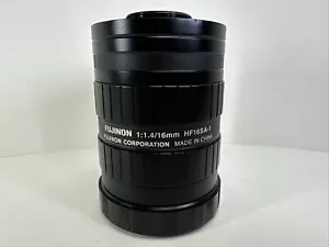 Fujinon HF16SA-1 Hi-Res 16mm Compact Industrial C-Mount Lens - Picture 1 of 4