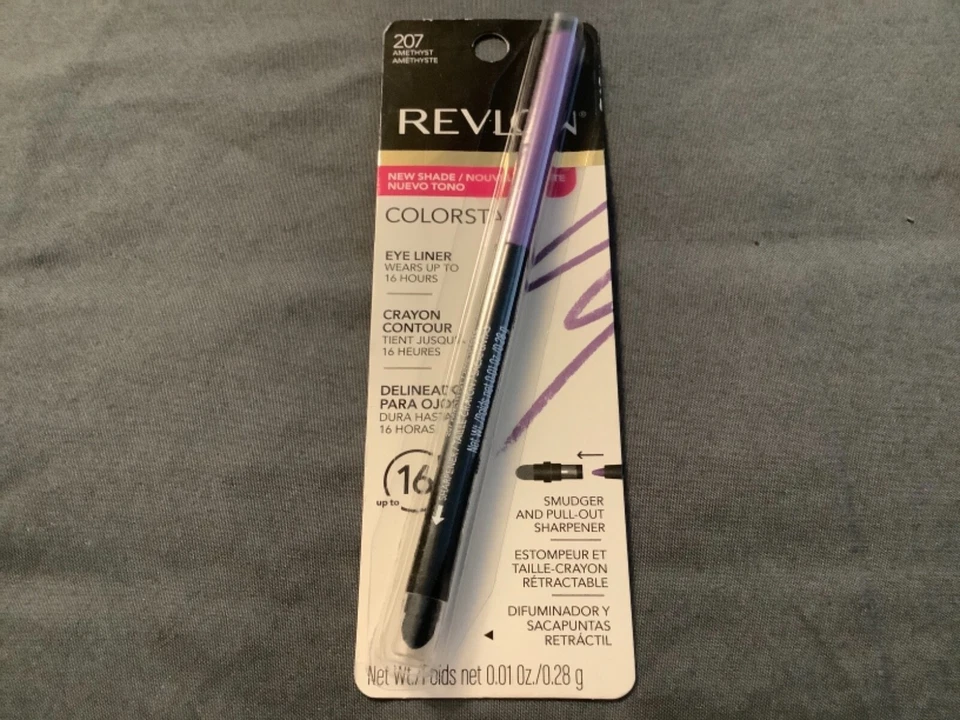 Brand New Revlon Colorstay Eyeliner 207 Amethyst w/ Smudger & Pull Out Sharpener - Image 1 of 1