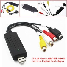 Easycap USB 2.0 Video Audio VHS to DVD HDD TV Converter Capture Card Adapter Set