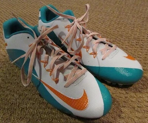 Nike Mens Alpha Pro 2 TD Football Cleats Miami Dolphins Size 16 #729445-117 NEW - Picture 1 of 8
