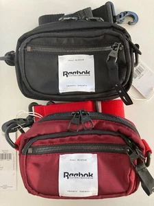 Reebok X Victoria Beckham Polyester Belt Bag With Logo Black/Burgundy - NWT - Picture 1 of 22