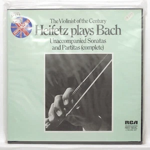 JASCHA HEIFETZ ⸺ BACH sonatas & partitas for violin RCA 3xLPs box STILL SEALED - Foto 1 di 2