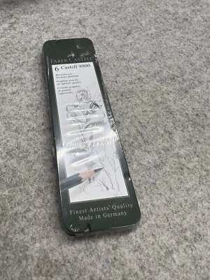 Faber-Castell Bleistift Set 119063 Bleistift Castell 9000 6-er Metall Etui NEU!