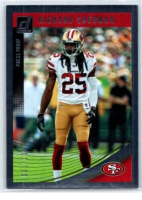 2018 Donruss #258 Richard Sherman Press Proof Silver #/100 - Image 1 of 2
