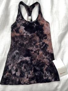 NWT Lululemon Graphite Gray Pink Diamond Dye Nulu CRB Cool Racerback Tank 4 - Picture 1 of 4
