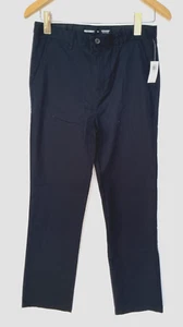 Old Navy Boys School Uniform Pants Navy Blue SIZE 16 Straight Leg Chino Flex NEW - Picture 1 of 4