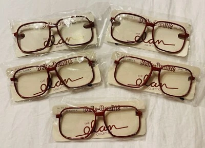 NOS Lot Of 5 VINTAGE Hipster Eyewear Frames 80s Retro Unisex Rad New Old Stock - Image 1 of 3