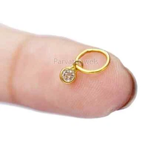 Natural Brown Diamond Solid 14k &18K Gold Christmas Gift Women Charms Pendant - Picture 1 of 9