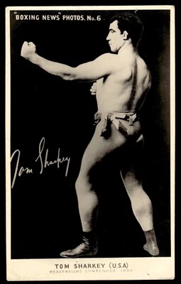 1940-70 Boxing News Photos #6 Tom Sharkey VG - Image 1 of 2