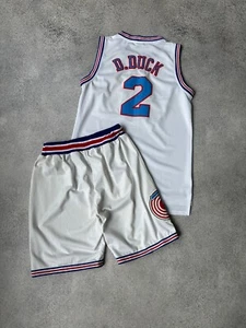 Vintage Looney Tunes Champion D.Duck Basketball Trikot Uniform - Bild 1 von 12