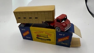 Matchbox Lesney Major Pack M7 Jennings Cattle Truck - Dark Tan - Picture 1 of 9
