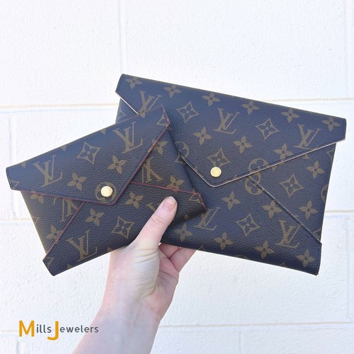 LOUIS VUITTON（LV） Louis Vuitton Pochette Kirigami in tela con monogramma set 2 pezzi