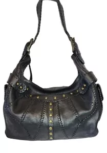 ISABELLA FIORE WHIPSTICHED SOFT LEATHER HOBO HANDBAG Y2K$695 - Picture 1 of 22