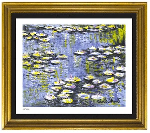 Claude Monet "Water Lilies (Study) Signed & Hand-Numbered LtdEd Print (unframed) - Picture 1 of 2