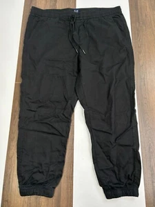 Gap Mens XL Black Joggers Pants Sweatpants Lyocell - Picture 1 of 10