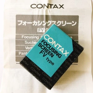 Pantalla de enfoque Contax FV-1 tipo microprisma dividido horizontal para RTSIII en caja - Imagen 1 de 12