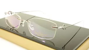 Authentische Paul Vosheront VT146 C2 randlose Brille aus Titansilber Gestell Italien - Bild 1 von 9