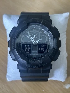 Casio G-Shock Black GA 100 Pre Owned, New Battery - Picture 1 of 12