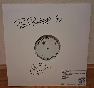 Test Pressing BAD COMPANY TRIBUTE LP signed by PAUL RODGERS only 29 exist! Foto 1 de 2