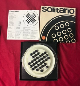 Vintage 1969 SOLITAIRE Boxed Board Game Complete Collectible - Picture 1 of 13