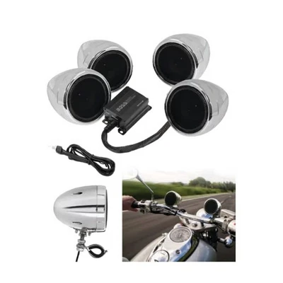 Boss Audio MC470 1000W. 4-Speaker Bluetooth System Kit - Chrome MC470B - Image 1 of 4