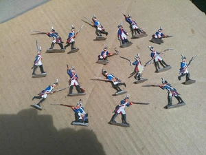 Französische Infanterie 1790er Jahre, Bleiflats, Konvolut 20 Figuren, gut bemalt, FF - Bild 1 von 3
