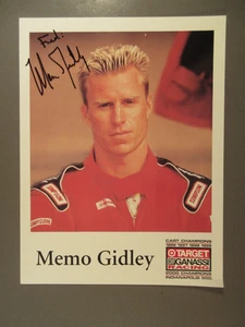 SIGNED Memo Gidley Target Chip Ganassi Indycar Headshot - Picture 1 of 1
