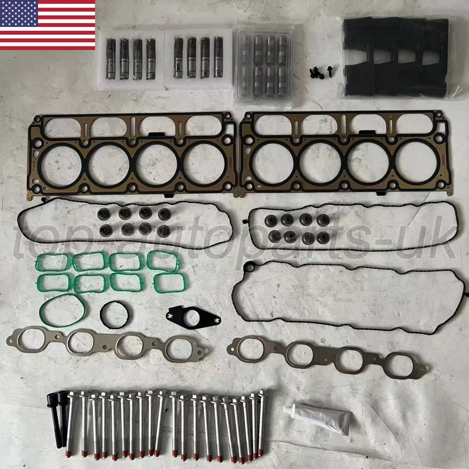Juego de juntas de culata pernos elevadores kit para Chevrolet Tahoe GMC Sierra Yukon 2014-2020 Foto 1 de 4